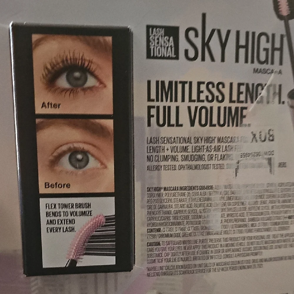 Maybelline New York Lash Sensational Sky High Mascara Blackest Black 1pk New